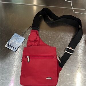 Red Crossbody Travel Bag for women